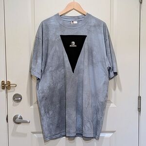 EUC 90s Skull Skates XXL Custom Handmade Blue Tie Dye Tee